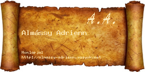 Almássy Adrienn névjegykártya
