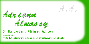 adrienn almassy business card