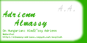 adrienn almassy business card